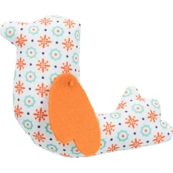 Hračka pro kočku Látkový ptáček s catnipem 10 cm