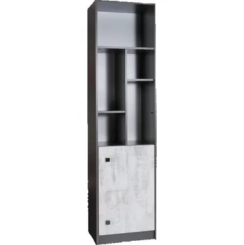 Knihovna Regál TOMMY 05, Grafit/Enigma