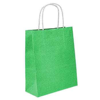 Papírová taška 240x100x310mm - zelená