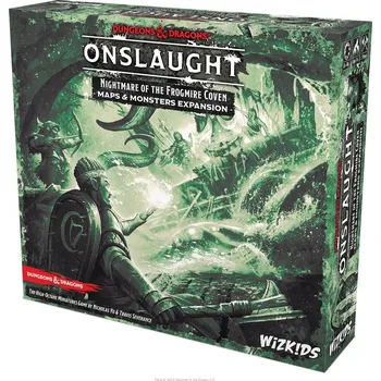 Desková hra WizKids Dungeons & Dragons: Onslaught – Nightmare of the Frogmire Coven: Maps & Monsters Expansion