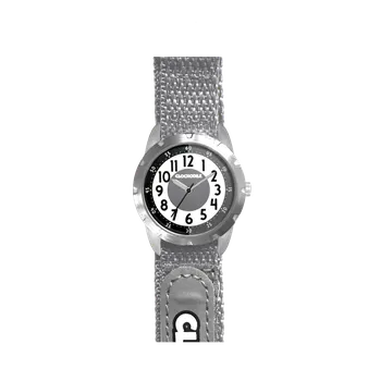 Hodinky Šedé reflexní dětské hodinky na suchý zip CLOCKODILE REFLEX CWX0022 ( DĚTSKÉ HODINKY JAKO BEZPEČNOSTNÍ PRVEK - reflexní svítící hodinky)