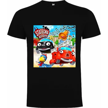 Chlapecké tričko Tričko Statečná autička Wallpaper Barva: černá, Velikost: 86/92 - 1 až 2 roky