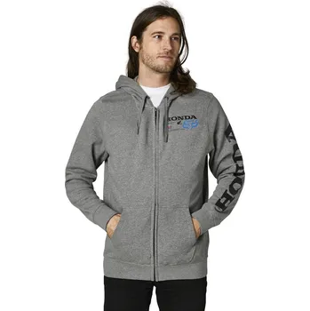 Pánská mikina FOX mikina HONDA Zip heather graphite - L