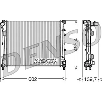 Chladič motoru Chladič, chlazení motoru DENSO DRM09162