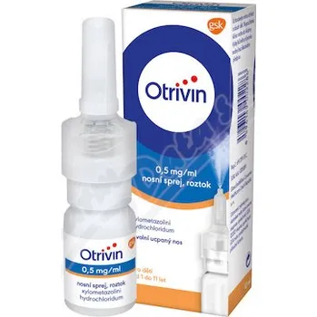 Lék na kašel, rýmu a nachlazení Otrivin 0.5mg/ml nas.spr.sol.1x10ml