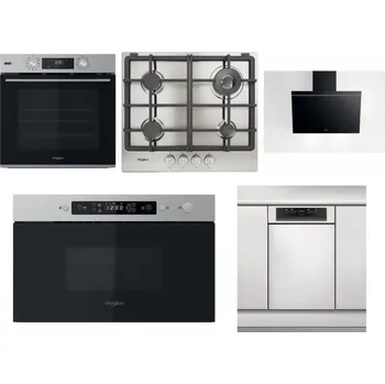 Set domácích spotřebičů WHIRLPOOL OMSK58RU1SX + WHIRLPOOL TGML 661 IX R + WHIRLPOOL AKR 62F LT K + WHIRLPOOL MBNA910X + WHIRLPOOL WSBO 3O34 PF X