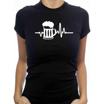dámské tričko BEER PULSE Černá XL