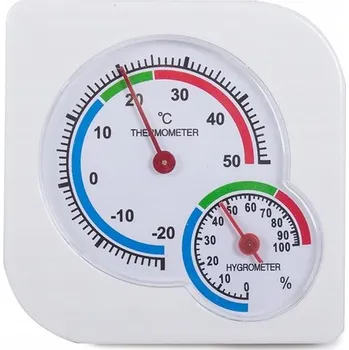 Domácí teploměr Verk Analogový teploměr s vlhkoměrem 01468 bílý