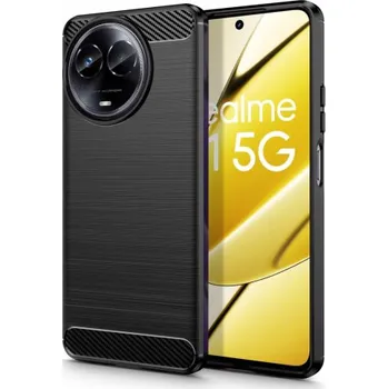 Pouzdro na mobilní telefon Tech-Protect | Tech-Protect Carbon kryt na Realme 11 5G, černý