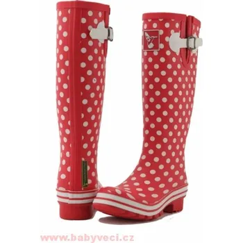 Dámské holínky Dámské barevné holinky Ditsy dots puntík Evercreatures