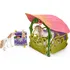 domeček pro figurky Schleich 42445 Třpytivý květinový dům s jednorožci, jezerem a stájí