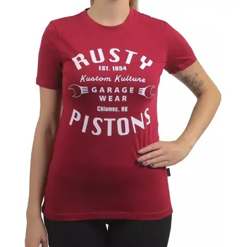 Dámské tričko Dámské tričko Rusty Pistons Rptsw75 Ty Ty - XL / Vínová