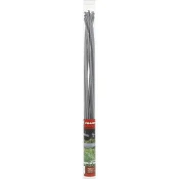 Žací struna Titanium Power Line, hranatá, 3,5 mm x 0,42 m Kramp (KP-NL35042TSKR) (Profesionální hranaté nylonové lanko pro vyžínače, křovinořezy - poskytuje oproti běžným žacím strunám o cca 30 % vyšší žací výkon. Délka 0,42 m, průměr 3,5 mm, hranatý tvar