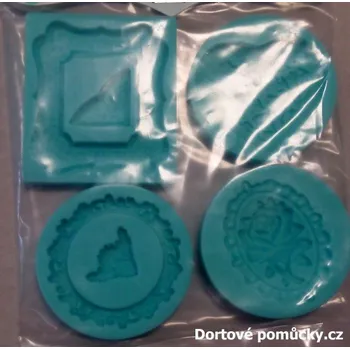 Forma na pečení Silikonové formy zelené sada rámeček