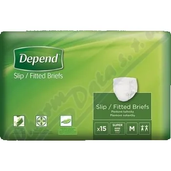 Depend Slip Super inkont.kalhotky vel.M 15ks