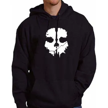 Pánská mikina mikina s kapucí CALL OF DUTY - lebka Černá M