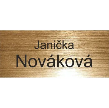 Plastový štítek 8x3,5cm různé barvy