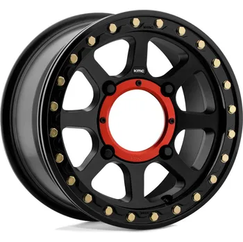 Plechové kolo KMC Powersports KS234 ADDICT 2 BEADLOCK disk 15x6 4x137 112.1 ET38, Satin black