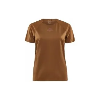 Dámské tričko CRAFT PRO Trail SS W hnědá 1913142-685000 S; Hnědá triko + DÁREK DLE VÝBĚRU!