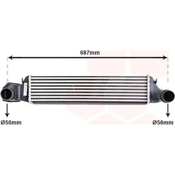 Chladič motoru Chladič turba VAN WEZEL 06004207