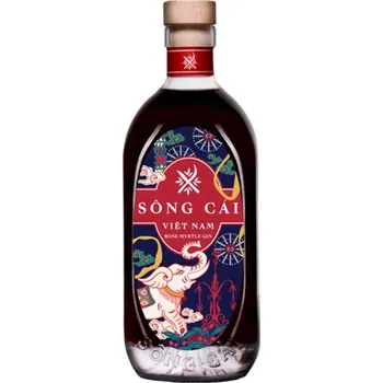 Gin Sông Cái Spiced Roselle, 32,5%, 0,7l (holá láhev)