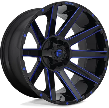 Alu kolo Fuel D644 CONTRA disk 24x14 8x165.1 125.1 ET-75, Gloss black