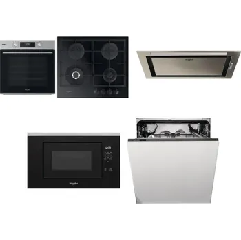 Set domácích spotřebičů WHIRLPOOL OMSK58RU1SX + WHIRLPOOL GOFL 629/NB1 + WHIRLPOOL WCT3 64 FLB X + WHIRLPOOL WMF200G + WHIRLPOOL WIO 3T133 PE 6.5