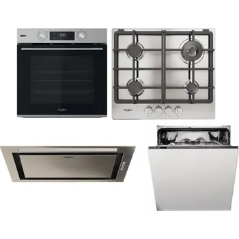 Set domácích spotřebičů WHIRLPOOL OMSK58RU1SX + WHIRLPOOL TGML 661 IX R + WHIRLPOOL WCT3 64 FLB X + WHIRLPOOL WIO 3T133 PE 6.5