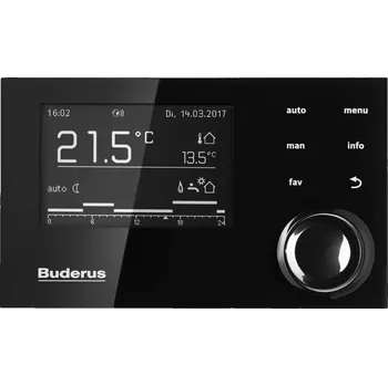 Termostat Buderus Logamatic RC310 komfortní prostorový modulační regulátor černý 7738112368