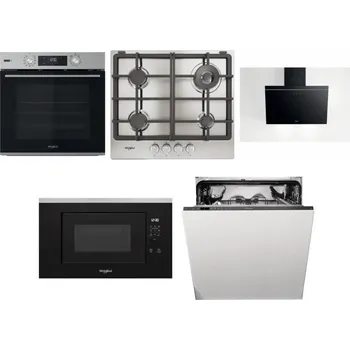 Set domácích spotřebičů WHIRLPOOL OMSK58RU1SX + WHIRLPOOL TGML 661 IX R + WHIRLPOOL AKR 62F LT K + WHIRLPOOL WMF200G + WHIRLPOOL WIO 3T133 PE 6.5