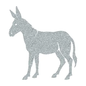 Samolepící dekorace Osel 008 levá (91 - Ultra Metalic stříbrná metalíza) SAMOLEPKA NA AUTO, NÁLEPKA, FÓLIE, POLEP, TUNING, VLASTNÍ TEXT, TISK, AUTOSAMOLEPKY.cz, POLEPY, OBRÁZEK, LOGO, 3D STICKERS