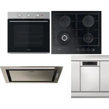 Set domácích spotřebičů WHIRLPOOL OMK38HU0X + WHIRLPOOL GOFL 629/NB1 + WHIRLPOOL WCT3 64 FLB X + WHIRLPOOL WSBO 3O34 PF X
