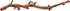 Dekorace do terária Trixie Větev z vinné révy XL 55-80 cm