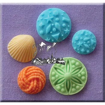 Zdobené knoflíky silikonová forma