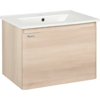Koupelnový nábytek NATUREL koupelnová skříňka s umyvadlem Ancona 60x45x46 cm, akácie, ANCONA260DV při platbě převodem sleva
