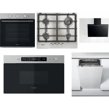Set domácích spotřebičů WHIRLPOOL OMK38HU0X + WHIRLPOOL TGML 661 IX R + WHIRLPOOL AKR 62F LT K + WHIRLPOOL MBNA910X + WHIRLPOOL WSIC 3M27 C