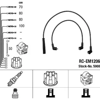 Zapalovací kabel NGK Sada kabelů pro zapalování 5900