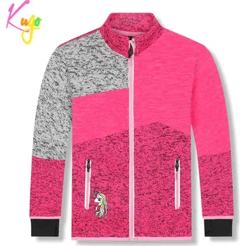 Dívčí mikina Dívčí outdoorová mikina - KUGO HM1981, růžová Barva: Růžová, Velikost: 98