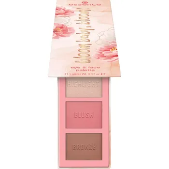 Paletka dekorativní kosmetiky Essence Bloom Baby, Bloom! paletka na oči a obličej 11,5 g, 01 Make It Bloom