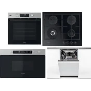 Set domácích spotřebičů WHIRLPOOL OMSK58RU1SX + WHIRLPOOL GOFL 629/NB1 + WHIRLPOOL MBNA910X + WHIRLPOOL WSIO 3O34 PFE X