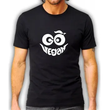 Pánské tričko pánské tričko VEGAN S Bílá