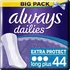Hygienické vložky Always Dailies Long Plus Extra Protect intimní vložky 44 ks