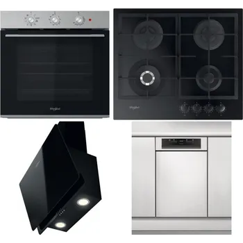 Set domácích spotřebičů WHIRLPOOL OMK38HU0X + WHIRLPOOL GOFL 629/NB1 + WHIRLPOOL WHVP 65F LM K + WHIRLPOOL WSBO 3O34 PF X