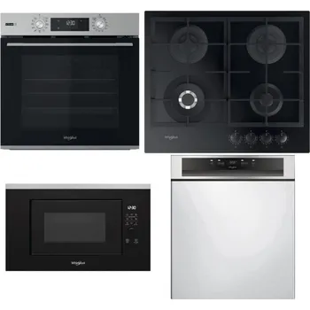 Set domácích spotřebičů WHIRLPOOL OMSK58RU1SX + WHIRLPOOL GOFL 629/NB1 + WHIRLPOOL WMF200G + WHIRLPOOL WBC 3C34 PF X