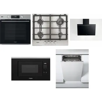 Set domácích spotřebičů WHIRLPOOL OMSK58RU1SX + WHIRLPOOL TGML 661 IX R + WHIRLPOOL AKR 62F LT K + WHIRLPOOL WMF200G + WHIRLPOOL WSIC 3M27 C
