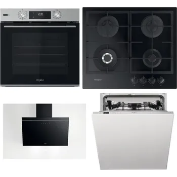 Set domácích spotřebičů WHIRLPOOL OMSK58RU1SX + WHIRLPOOL GOFL 629/NB1 + WHIRLPOOL AKR 62F LT K + WHIRLPOOL WIC 3C33 PFE