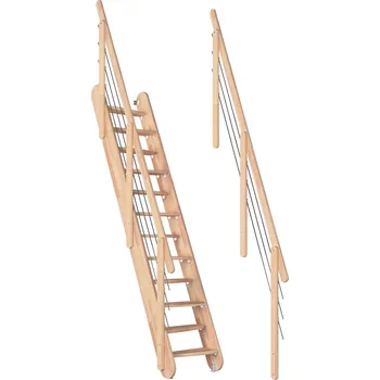 Zábradlí DOLLE BERN Materiál: Laminovaný buk lakovaný, Zábradlí: 2x Nerezová výplň (oboustranné)