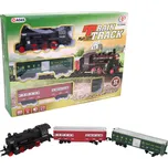 _Ostatní 1_ Vlaková souprava osobní vláček historický s kolejemi na baterie Světlo Zvuk