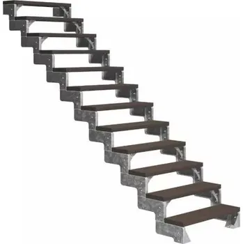 Zábradlí DOLLE GARDENTOP Hnědá 100 cm, 270–330 cm