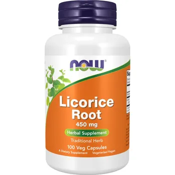 Přírodní produkt Now Foods Licorice Root 450 mg 100 cps.
